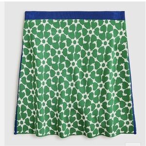 NWT J. CREW KNIT JACQUARD PRINT MINI W/ CONTRAST. S